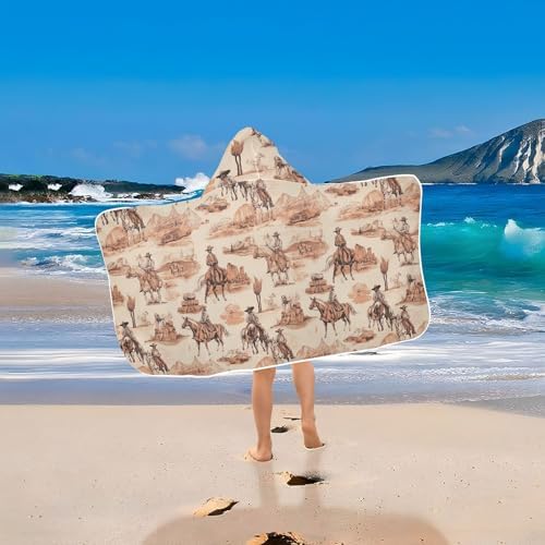 Kids Bath Towels Horses Western Kids