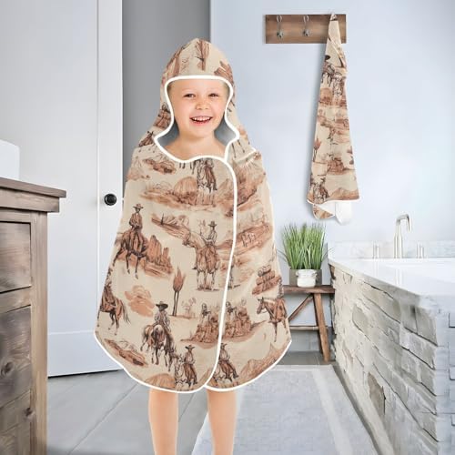 Kids Bath Towels Horses Western Kids