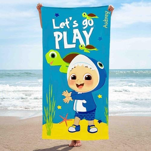 DIBSIES - Personalized Bath and Beach Towel with Character