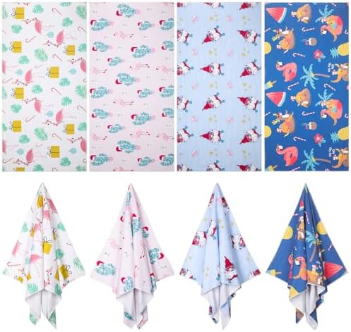 Stylish Christmas in July Beach Towels