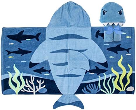 Stephen Joseph Boys Hooded Towel Shark