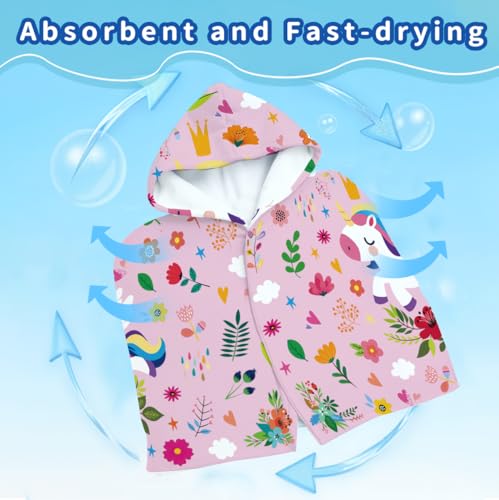 Unicorn Beach Towels for Kids Summer Fun Gift
