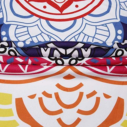 Violet MistOversized tha Beach Towel with Mandala Design