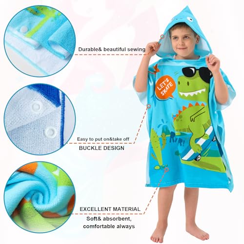 Dinosaur Exploring Adventure Beach Towel for Kids