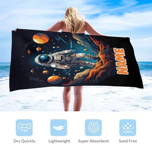 Custom Astronaut Beach Towel