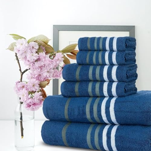 Gather Your Space -CASA COPENHAGENExotic 6-Piece Towel Set Navy 525 GSM