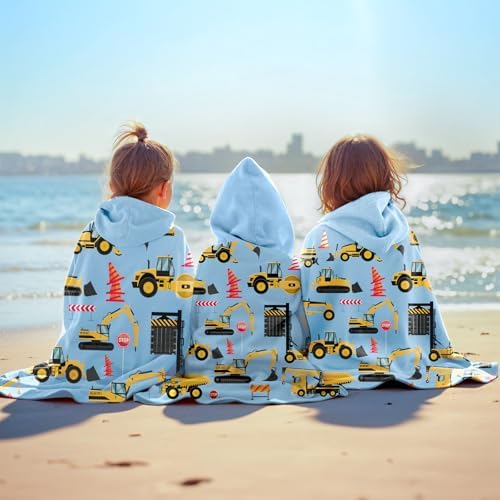INXENG Kids Tractor Bath Towel