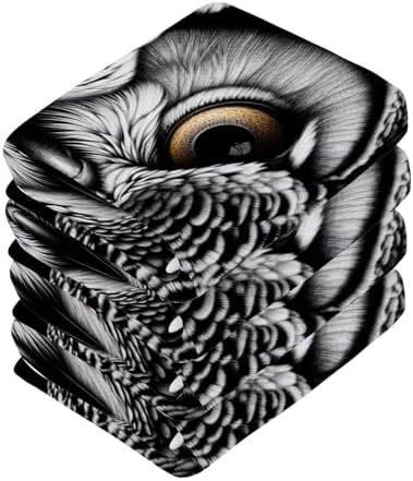 Horned Owl Washcloths for Bathroom Soft Absorbent
