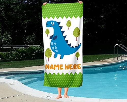 Personalized Corner Dinosaur Towel