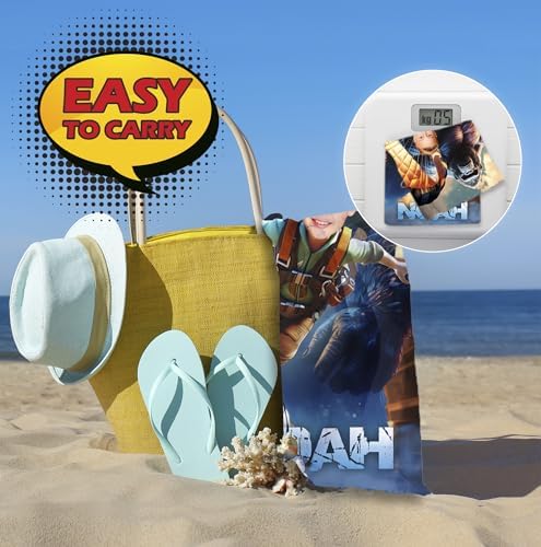 Personalized Beach Towels for Kids Men Boys Unique Gift with Picture