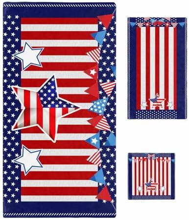 Chees D Zone Independence Day Bath Towel Set