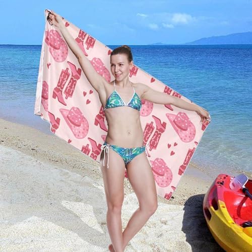 Gredecor Oversized Beach Towel 71x31 Pink
