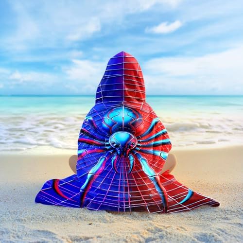 Perfect for Kids Cute Spider Beach Towels 22x26 Washable and Durable