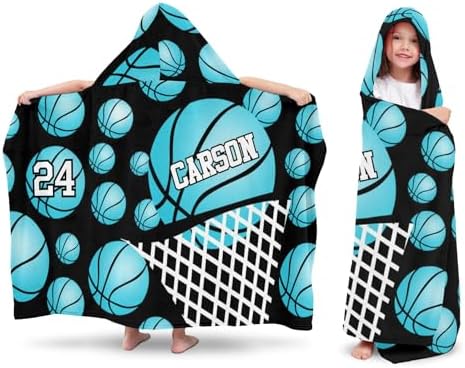 Eiis Unidesign Hooded Towels for Kids 3-10 Yrs Turquoise Sport