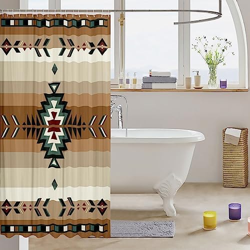 Feelyou 72x78 Southwest Native Design Bath Curtain