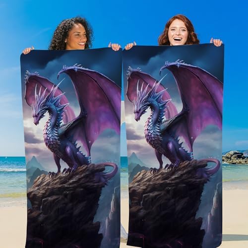 Personalized Dragon Beach Towel