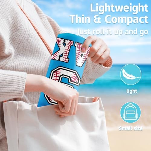 Personalized Beach Towels with Names - Ultra Soft Comfortable for Adults Kids