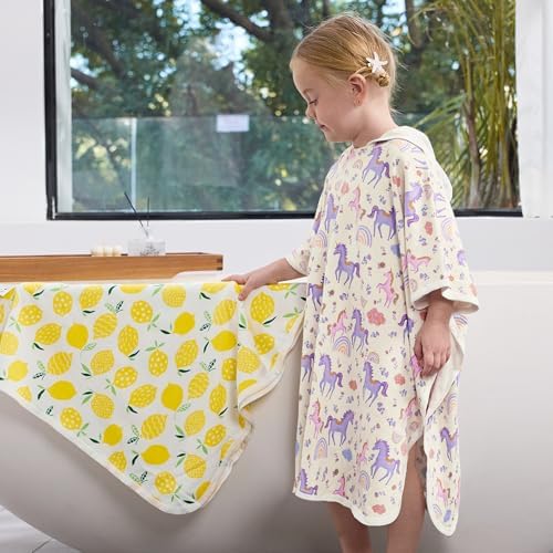 Perfect Soft Bamboo Viscose Bath Towels for Kids Washable Durable and_fun