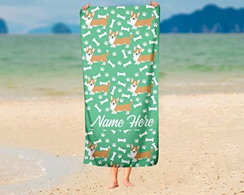 Personalized Corner Pet Corgi Travel Towels