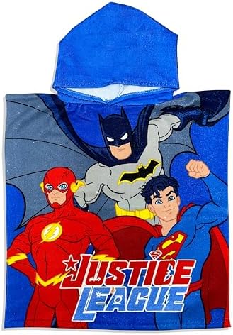 justice league super man flash towel
