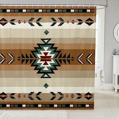 Feelyou 72x78 Southwest Native Design Bath Curtain