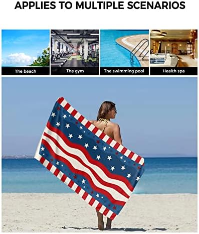 Join the Celebration with Boanket 4th of July Stripes bath towel set