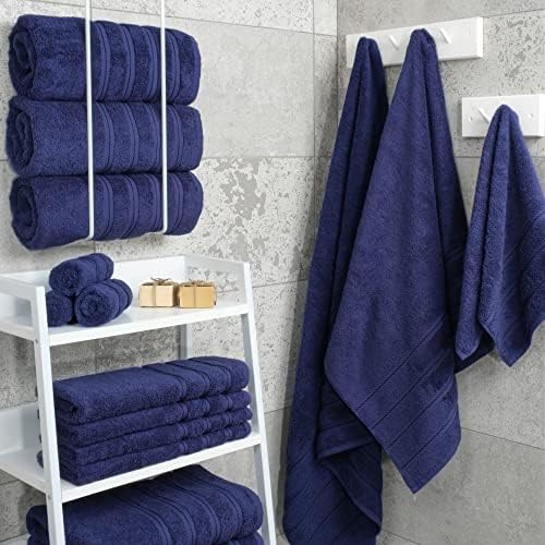 4-Piece Luxurious Bath Towels Hand Towels Washcloths Set for Luxury Living