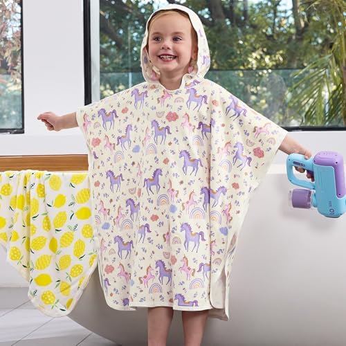Perfect Soft Bamboo Viscose Bath Towels for Kids Washable Durable and_fun