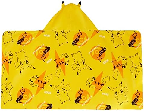 Pokmon Pikachu Dessert Sites 100 Cotton Hooded Towel for Kids