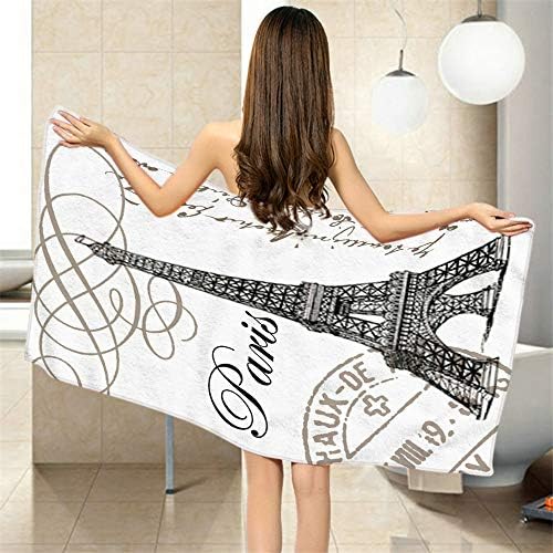 Comfy Bath Towels - Eiffel Tower Design
