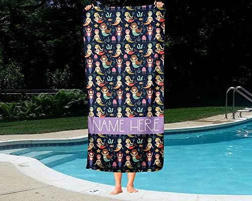 Personalized Mermaid Towel for Kids