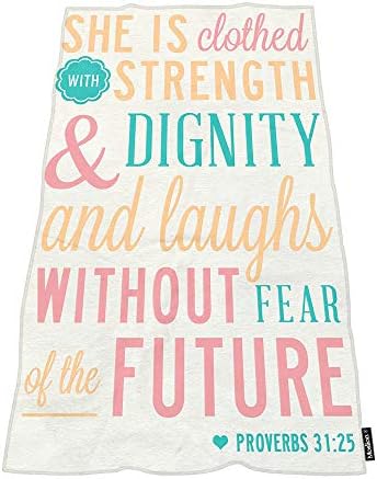 yw Bath Towels Bible Verse Without Fear of The Future
