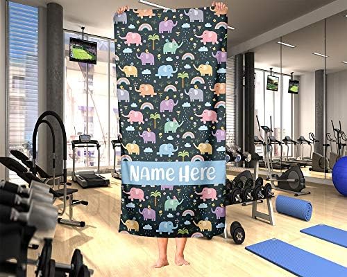 Personalized Elephant Towels - Travel Beach Pool