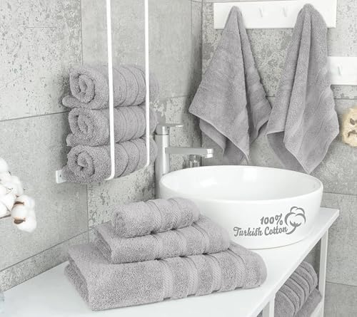 Premium Cotton Towels 6-Piece Set - Shining Collection