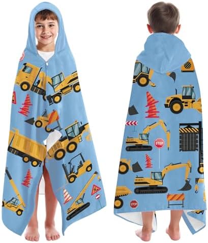 INXENG Kids Tractor Bath Towel
