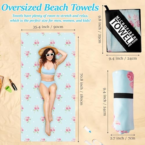 Vibrant Microfiber Beach Towel