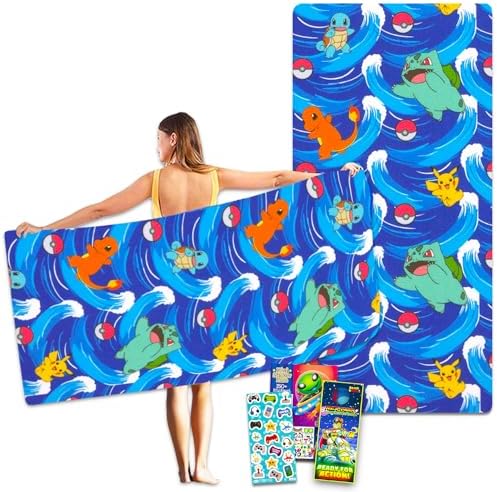 Nintendo Pokemon Beach Towel Set for Kids