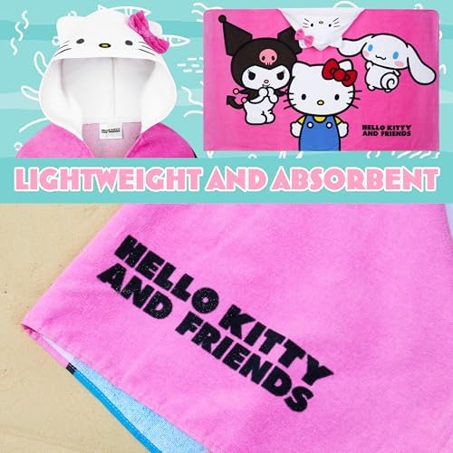 Hello Kitty Beach Towel with Hood Perfect Beach Gift