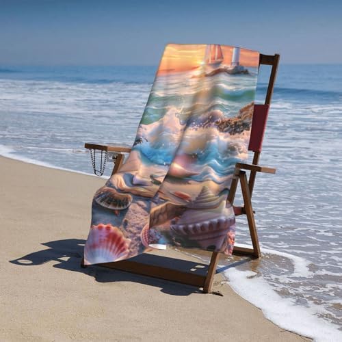 VANZEV TROPICAL SEASCAPE BEACH TOWEL