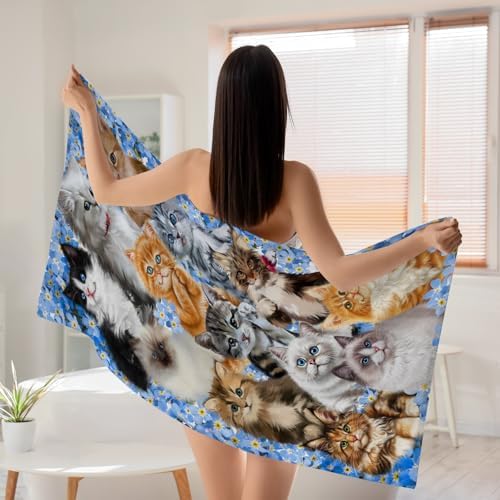 S Ostler Furry Cats Towel