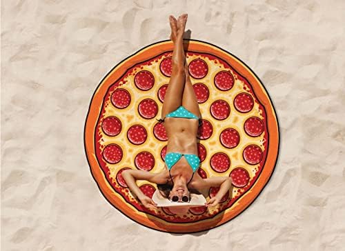 BigMouth Inc Giant Beach Towel 60x60 Pizza Design
