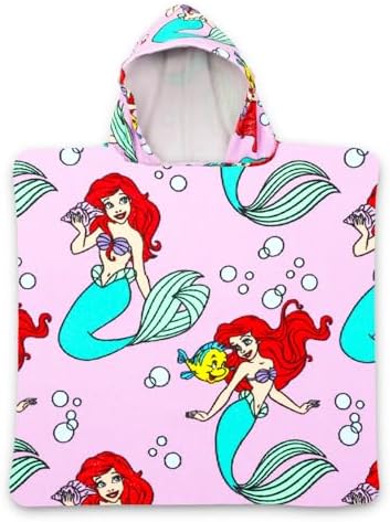 Disney The Little Mermaid Hooded Towel Set for Kids Girls Boys