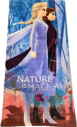 DIISNEY Girls Princess Elsa Hooded Poncho Beach Towel
