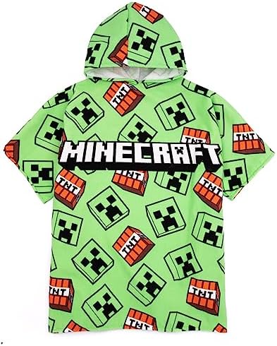 Minecraft Kids Towel Poncho