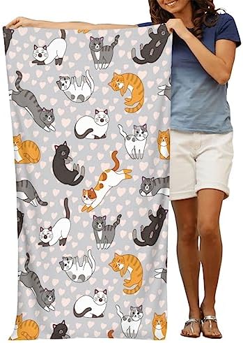 Safe Soft and Super Absorbent Beach Towels Large 52x32 inches
