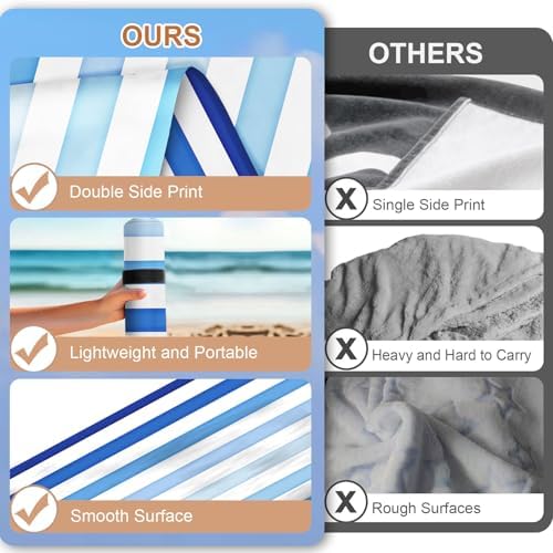 2Pack Kids Beach Towels for Boys Girls 30x60 Microfiber Sand-Free