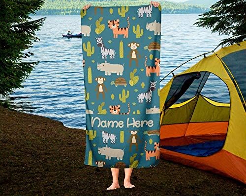 Perfect Safari towel for beach and bath Embroidered cotton and extra large