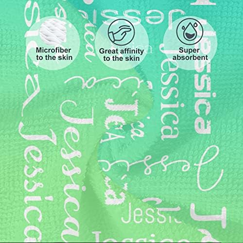 Vibrant Light Blue Green Beach Towels