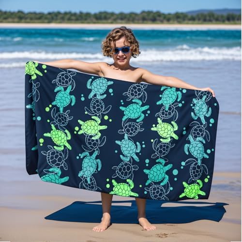 MelonBoat Large Microfiber Beach Towel Speedy Absorbent Compact for Travel