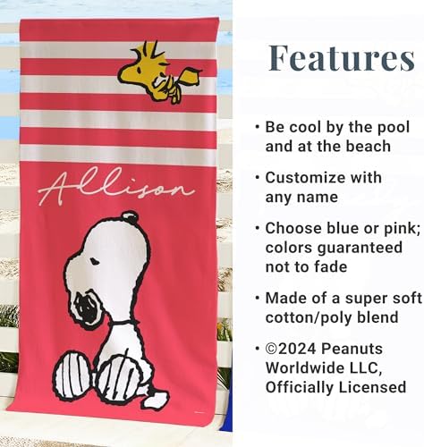 Personalized beach towel by PMM